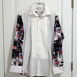 Tacky Tux shirt, Neil Allyn, New York Design,  size large-34/35